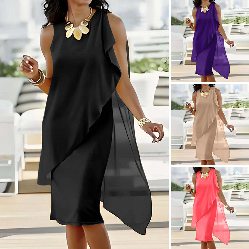 Naomi | Robe en mesh tendance pour femmes au style asymétrique