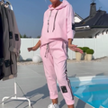 Zora | ensemble de loisirs confortable 2 pièces pour femmes avec hoodie et pantalon de jogging