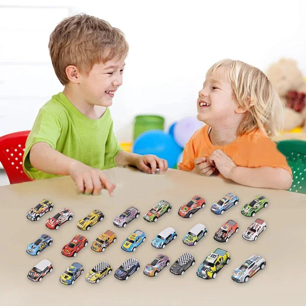 Calendrier de l'Avent RaceJoy | Compte à rebours festif de 24 jours avec des voitures de course pour enfants