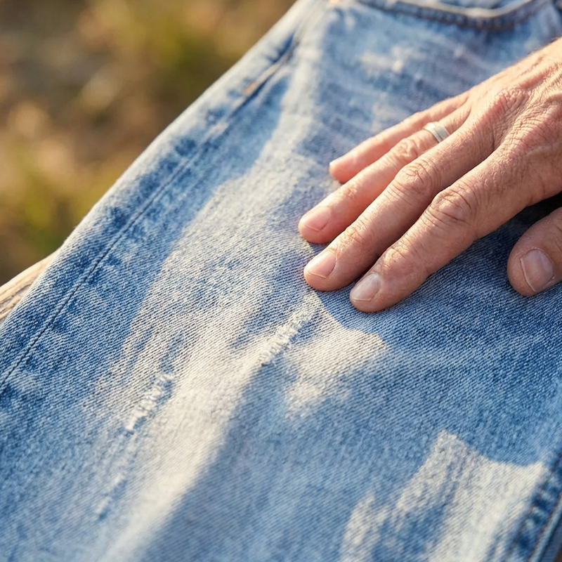 Jeans rétro courts droits pour femmes