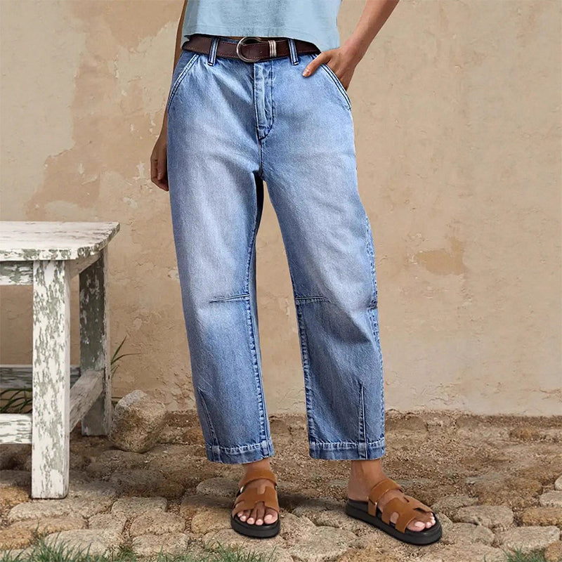 Irevella | Jean large confortable taille haute