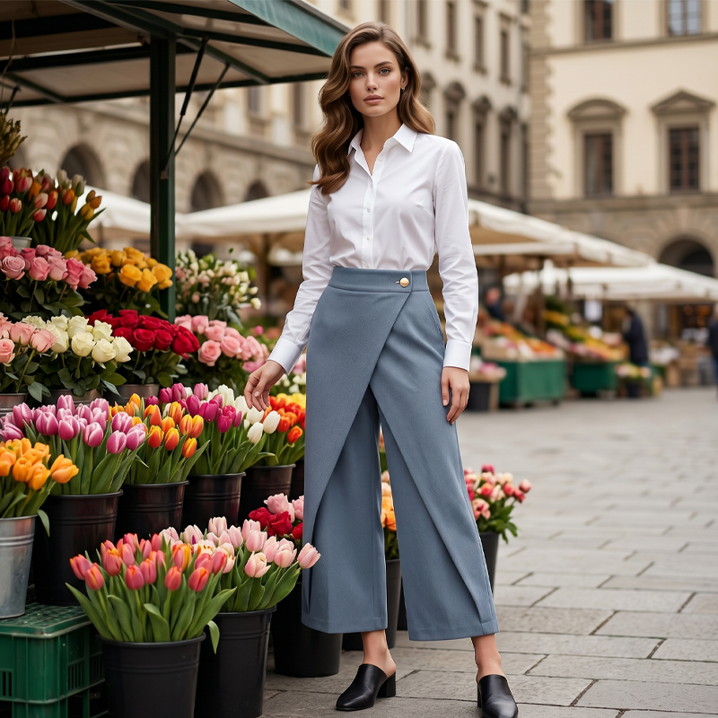 Lanneda | Culotte taille haute avec élégante superposition
