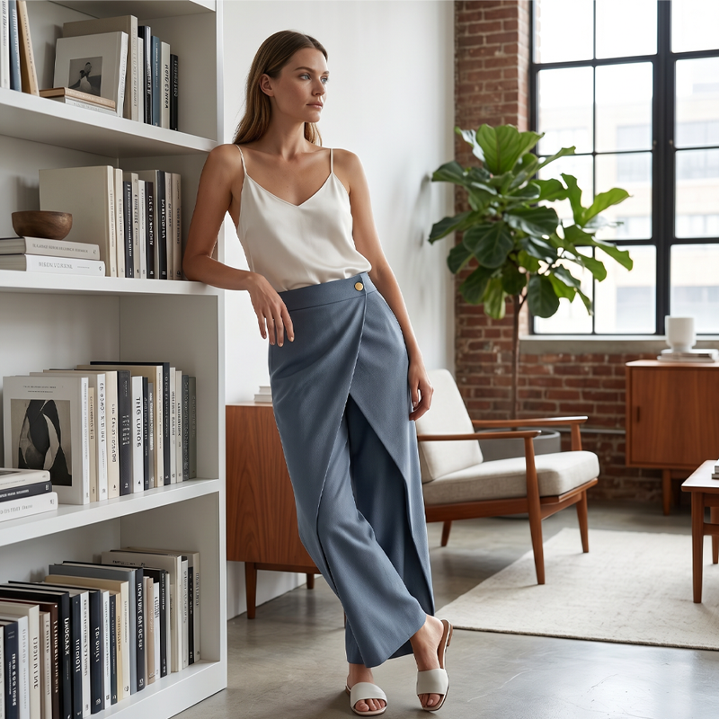 Lanneda | Culotte taille haute avec élégante superposition