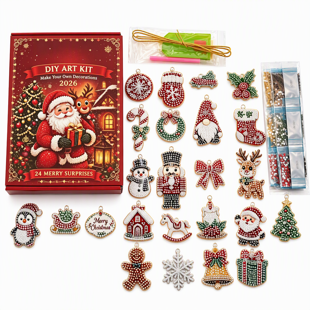 Calendrier de l'Avent DIY Ornements de Noël 2026 – 24 Jours