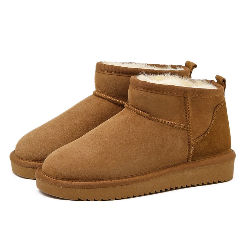Bottes d'Hiver Élégantes avec Fourrure pour Femmes