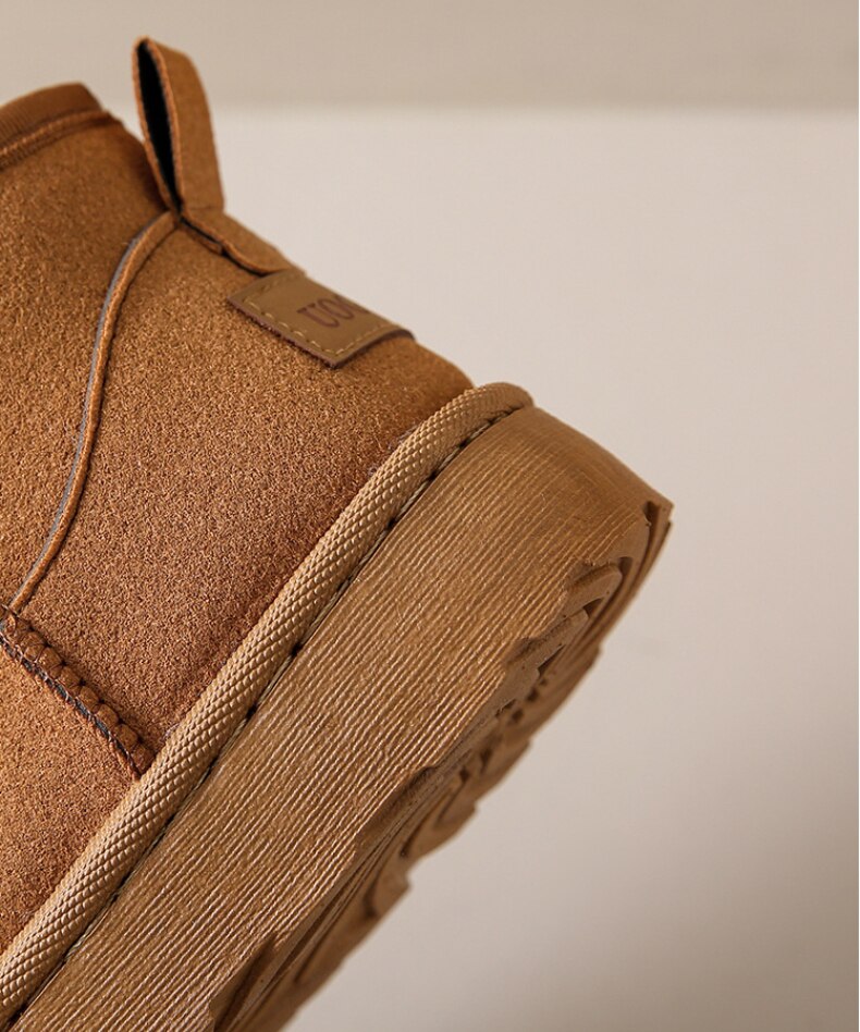 Bottes d'Hiver Élégantes avec Fourrure pour Femmes