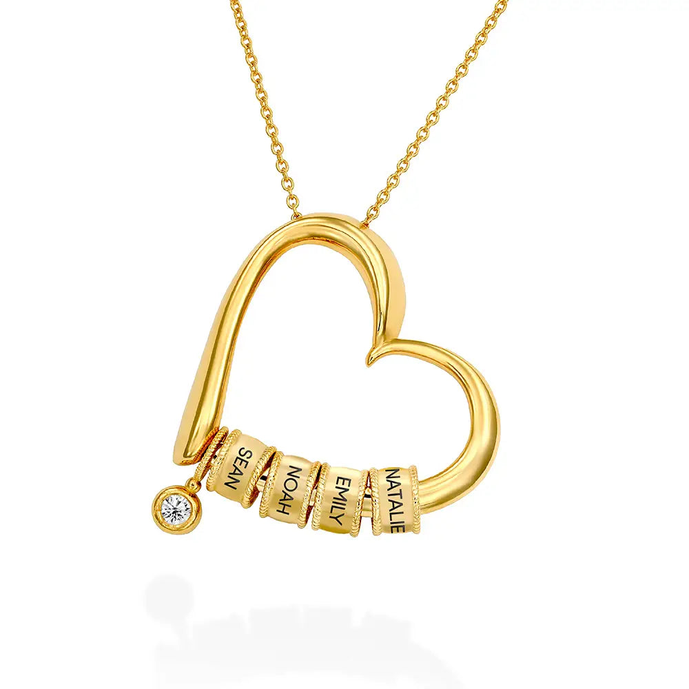 Cœurs Éternels | Collier familial sur mesure avec noms gravés