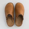 Sabots en Cuir Classiques pour Femmes avec Boucle Réglable – Chaussures Fermées Confortables
