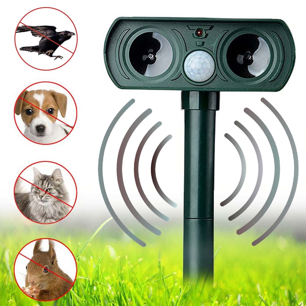 AviGuard Luxe Appareil de Dissuasion Ultrasonique Solaire | Dissuasion efficace des oiseaux et des animaux pour des espaces extérieurs sereins