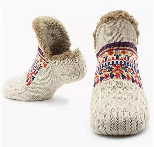 Chaussettes Antidérapantes Chaudes d'Hiver