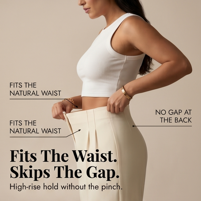 Velora – Pantalon plissé ajusté pour femmes
