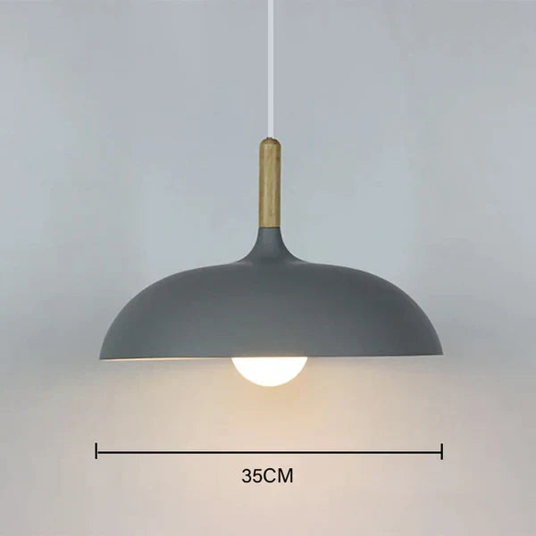Lampe de plafond en chêne scandinave | Moderne et économe en énergie