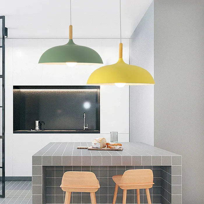 Lampe de plafond en chêne scandinave | Moderne et économe en énergie