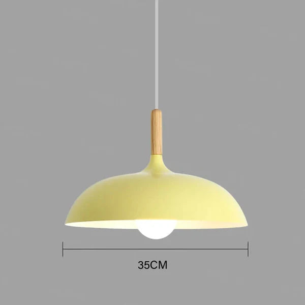 Lampe de plafond en chêne scandinave | Moderne et économe en énergie