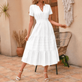 Vivara – Robe maxi d'été à décolleté en V fluide