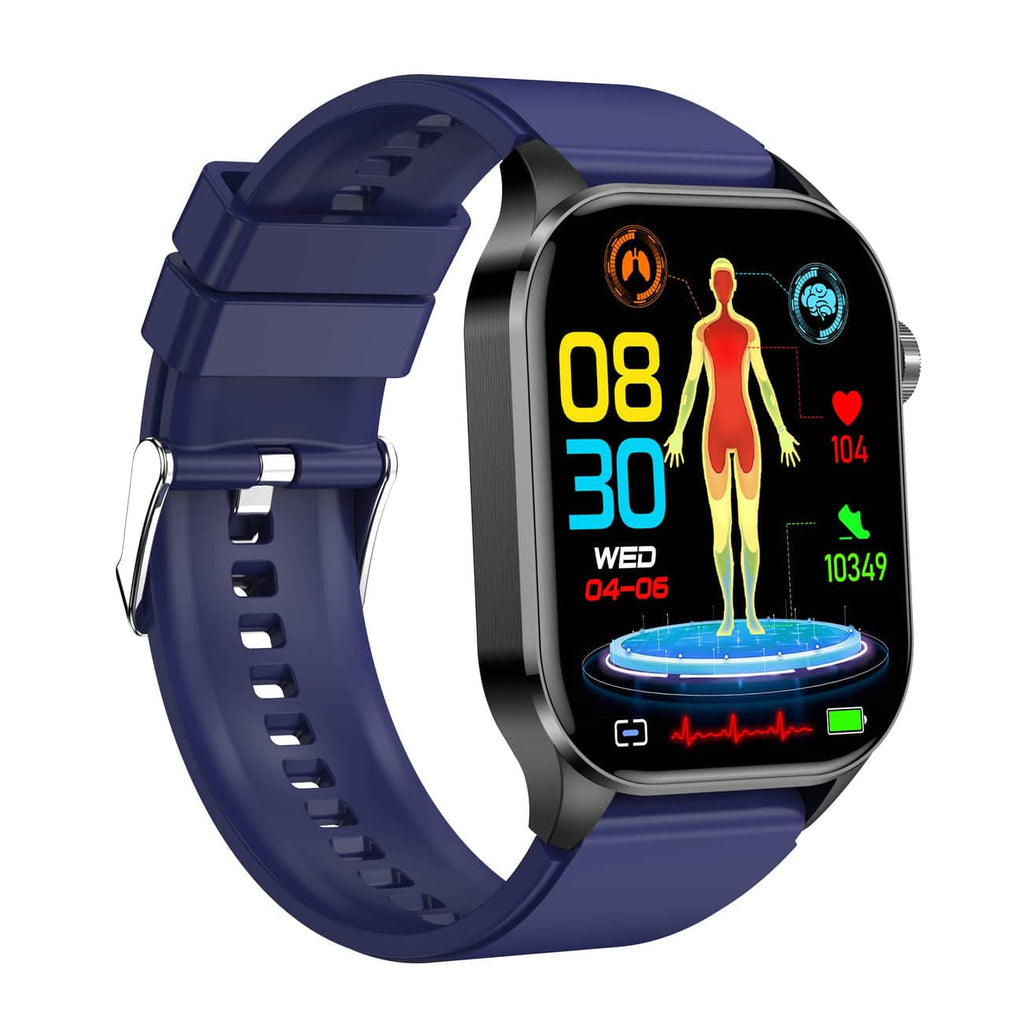 Montre connectée pour la santé et le fitness – EKG, Tension artérielle, Mesure du rythme cardiaque – Compatible avec iOS et Android