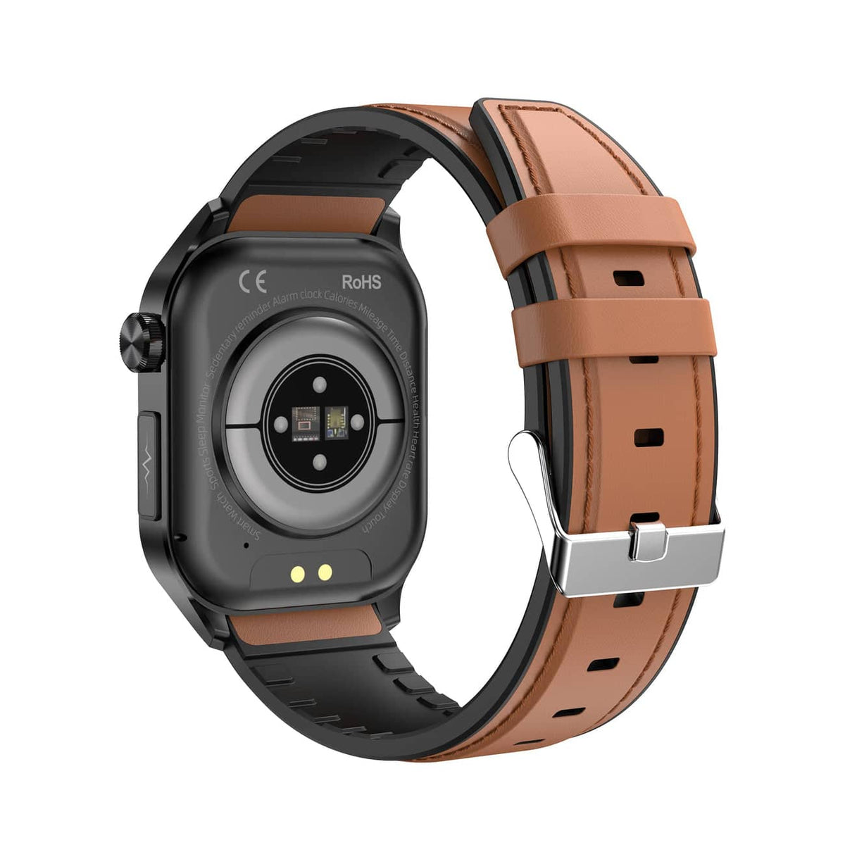 Montre connectée pour la santé et le fitness – EKG, Tension artérielle, Mesure du rythme cardiaque – Compatible avec iOS et Android