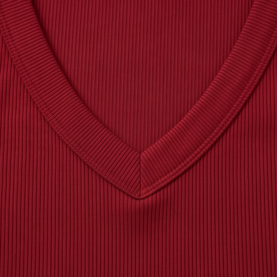 Wearbella – Débardeur à col en V côtelé pour femmes