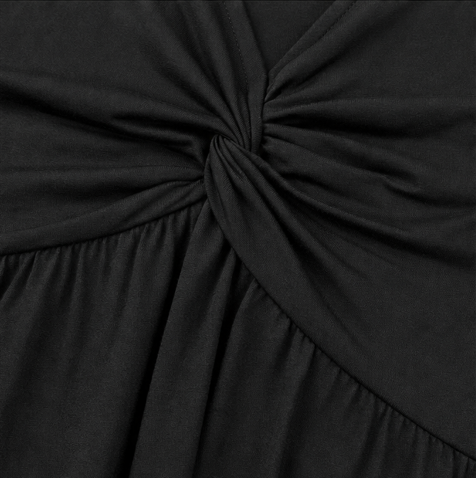 Wearbella – Robe à manches volantes et décolleté en V grande taille avec poches