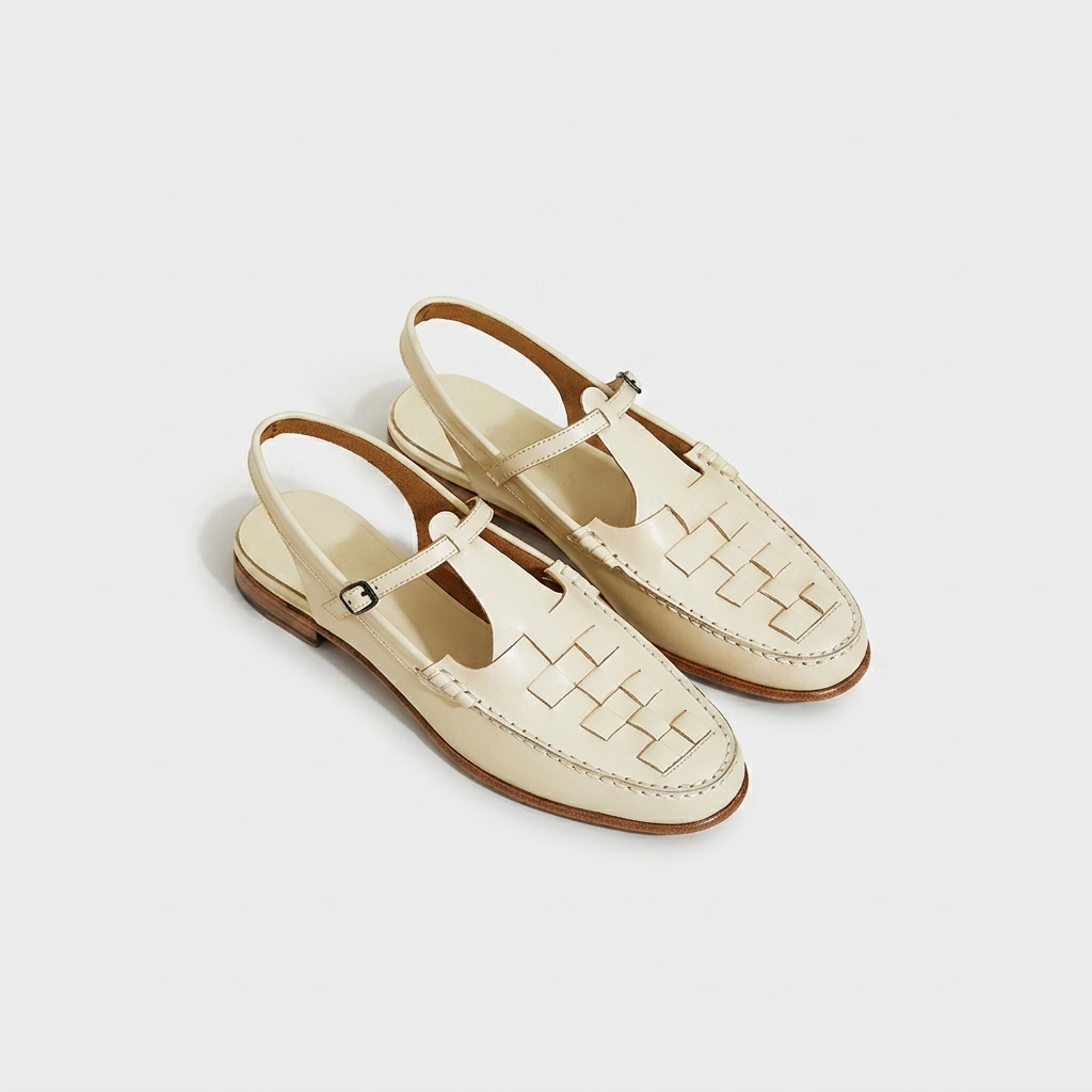 Sandales Femme Slingback Élégantes Chaussures Plates Chic Été