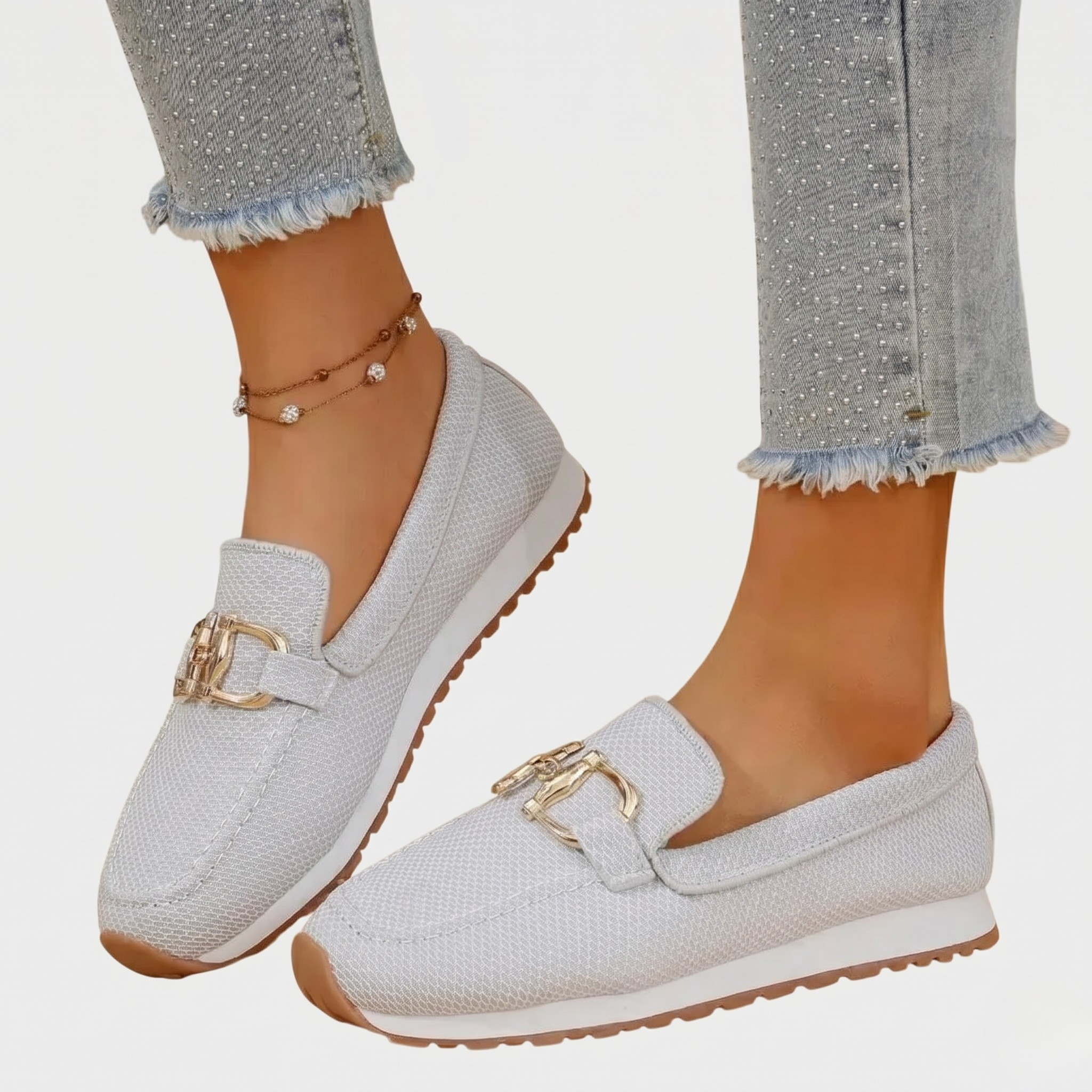 Mocassins Orthopédiques Femme Chaussures Confortables Sans Lacets Légères