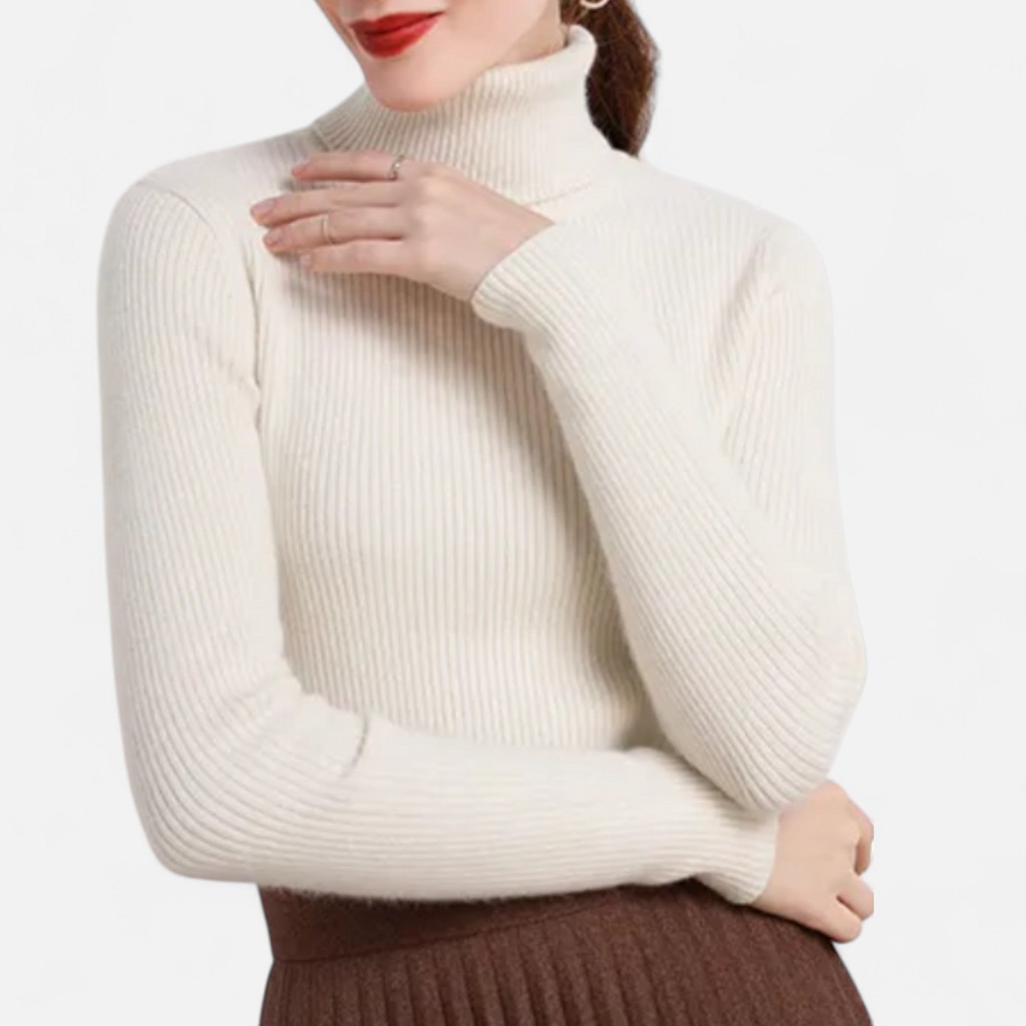 Eliaro Moda | Pull Col Montant Femme Élégance Intemporelle en Cachemire