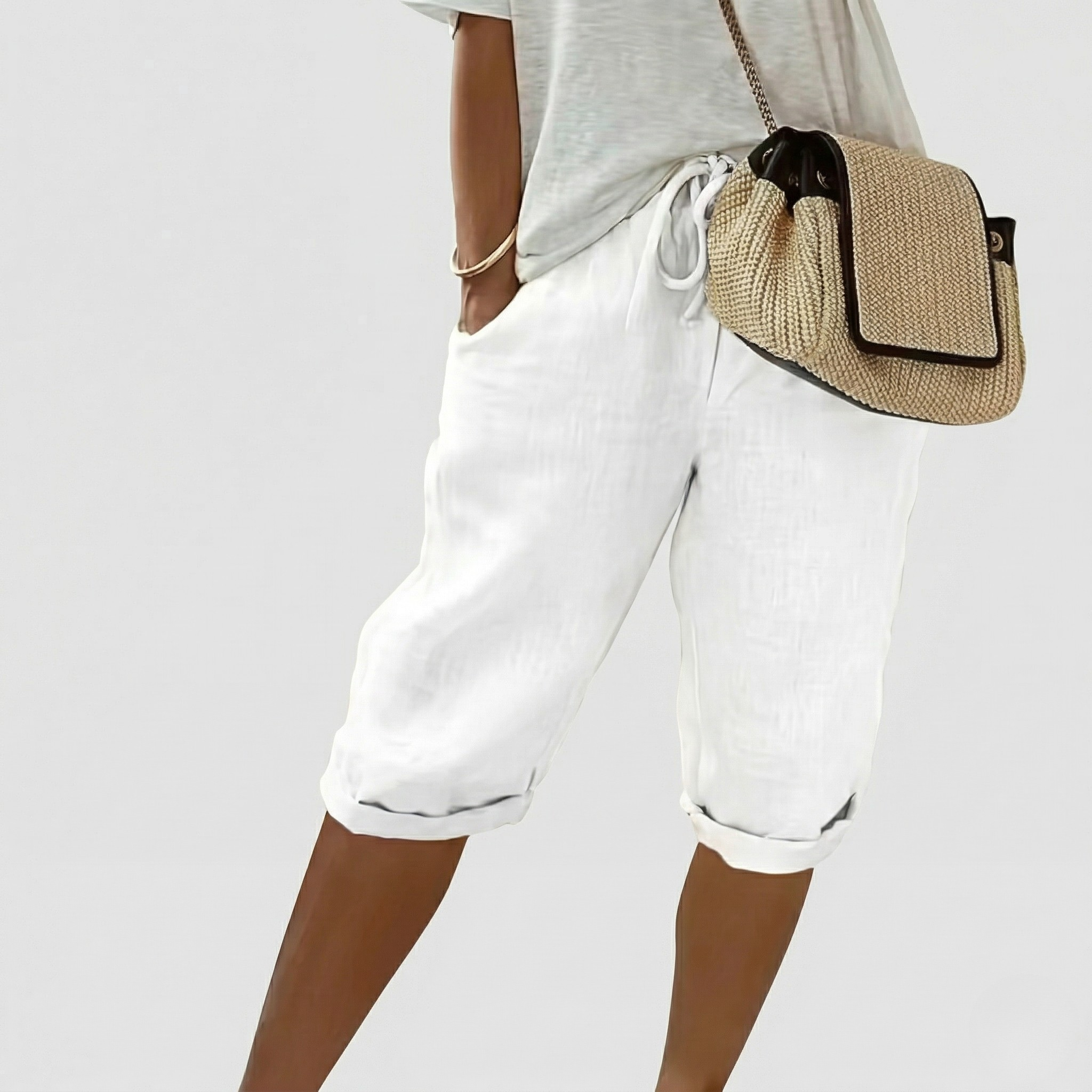 Short Femme Décontracté Taille Élastique Confort Été Quotidien