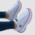 Baskets Femme Décontractées Chaussures Confortables à Lacets Quotidiennes