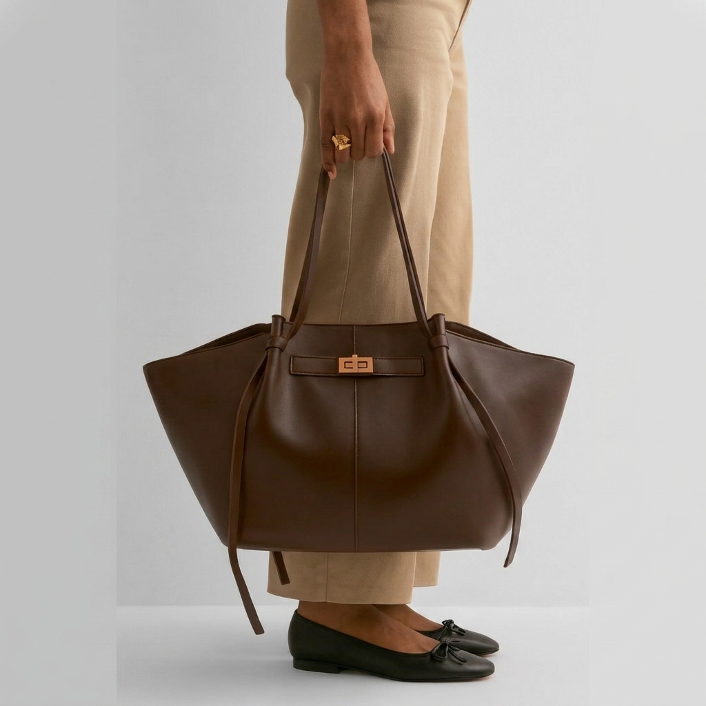 Sac à Main Femme en Cuir PU Luxe Grand Sac Cabas Élégant