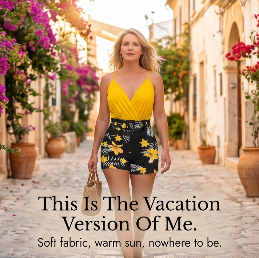 Ensemble d'été Clarendale Wrap V-Neck avec shorts floraux